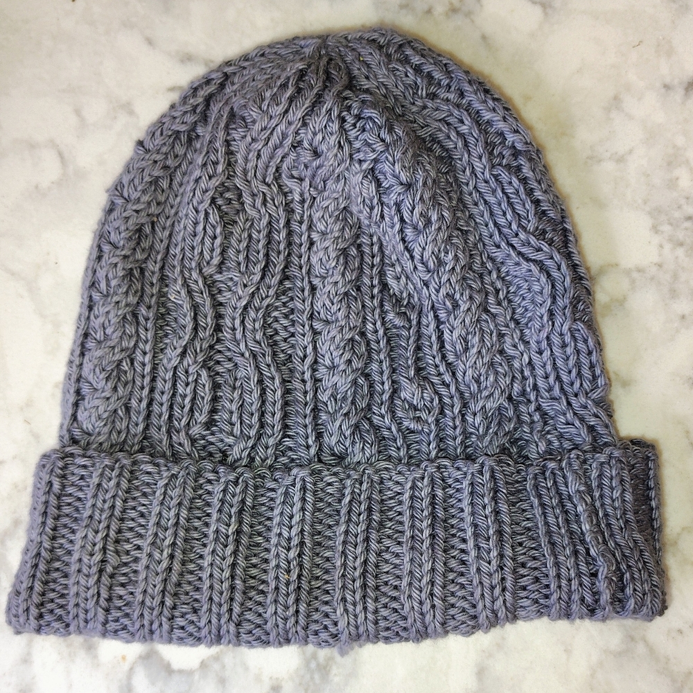 Dusty Blue Handmade Women’s Beanie - Classic Winter Hat